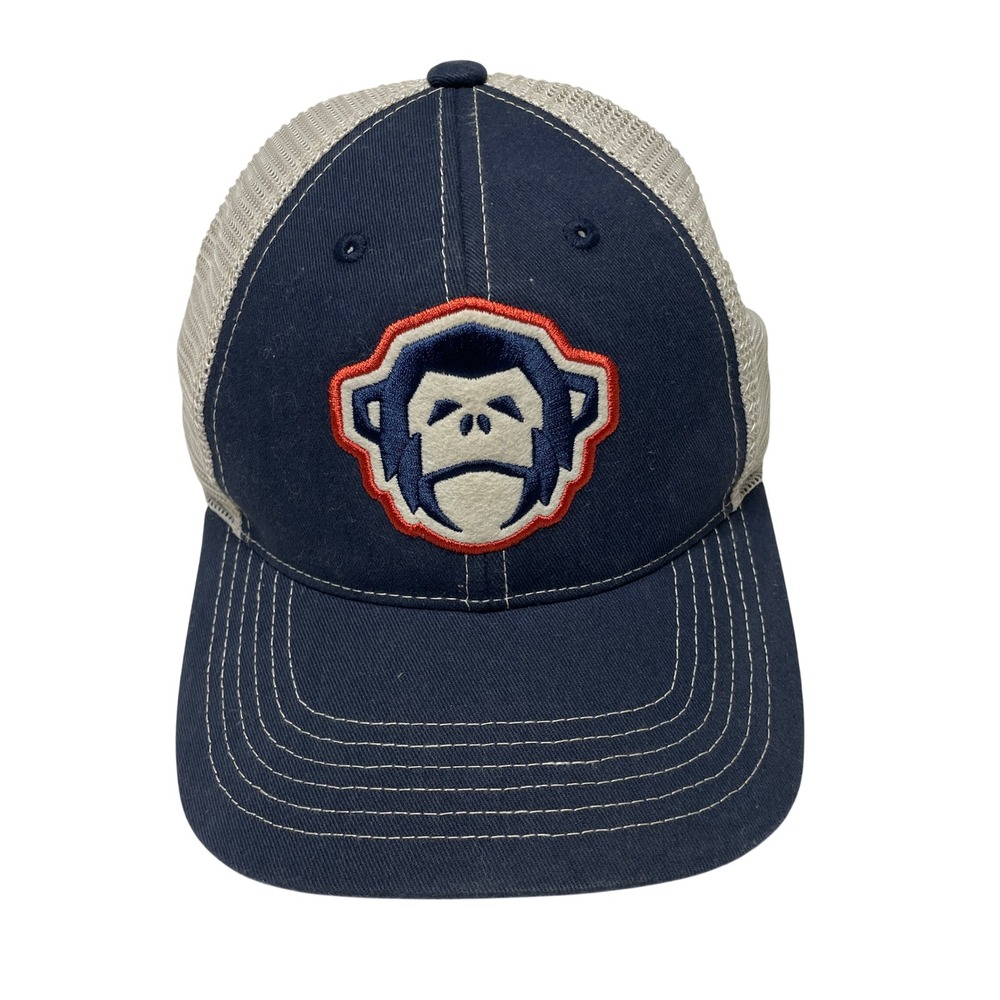 Howler Bros Trucker Hat Mens OS Navy Blue Monkey Patch‎ Mesh Back Cap Adventure